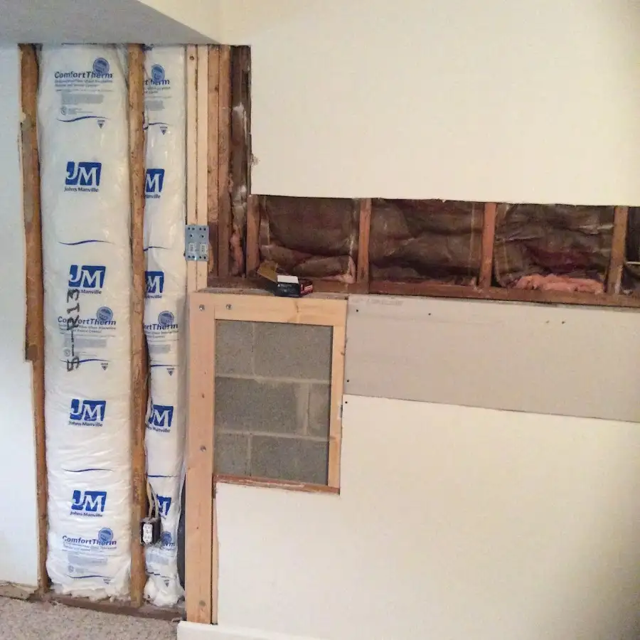Wall insulation replacement during Contents Cleaning & Restoration in Gloversville